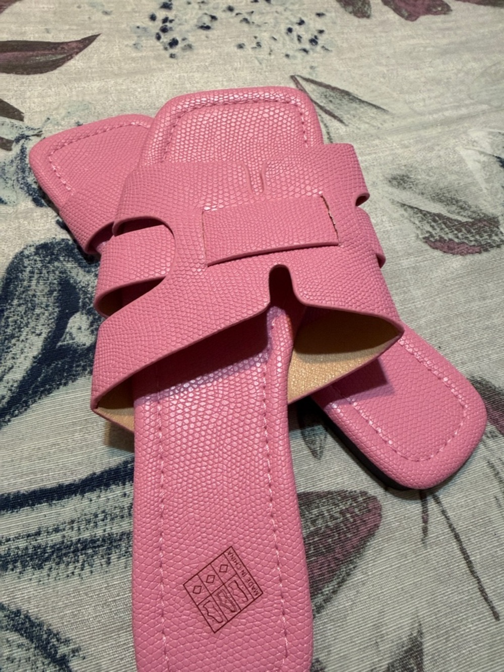 Pink Slide Sandals Open Toe
